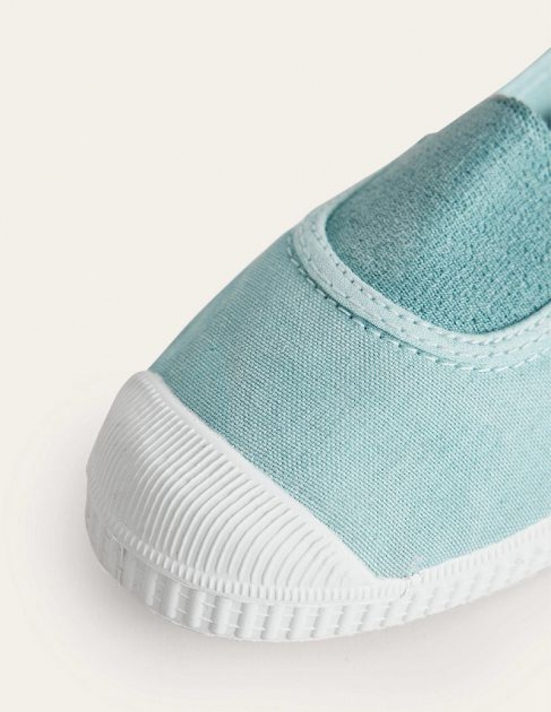 Blue Kids' Boden Canvas Sneakers | 36094XNLJ