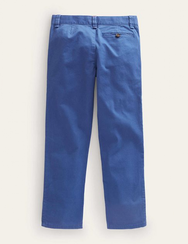 Blue Kids' Boden Chino Stretch Pants | 67923ANOZ