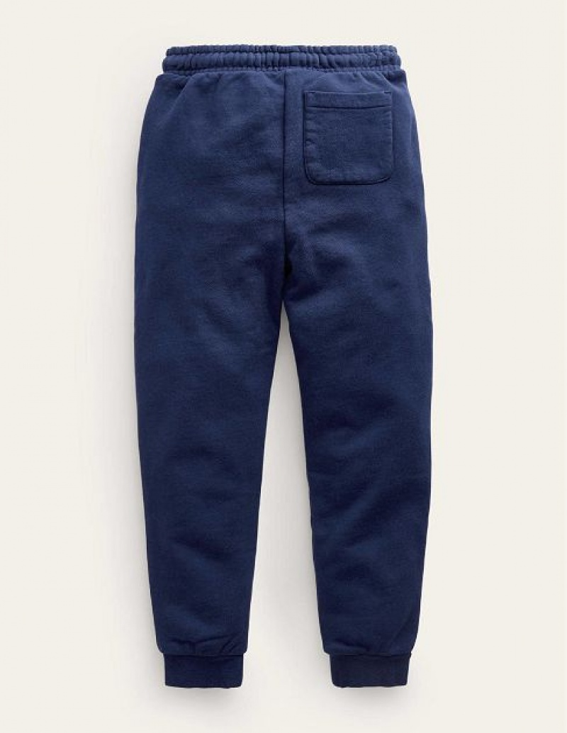 Blue Kids' Boden Christmas Applique Joggers | 84630NJFD