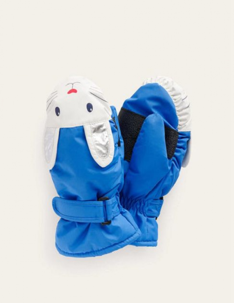 Blue Kids' Boden Novelty All Weather Mittens Gloves | 01678ISGQ