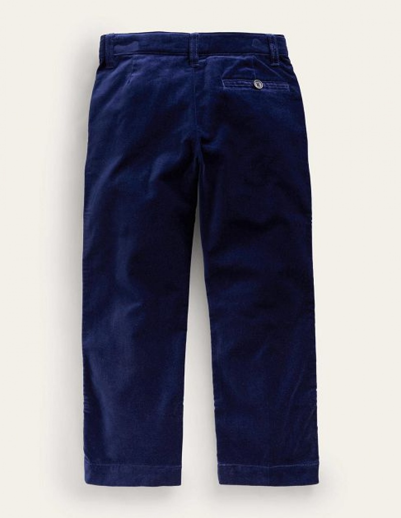 Blue Kids' Boden Pleated Smart Pants | 78413QBZK