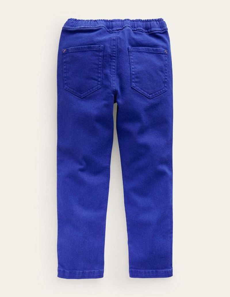 Blue Kids' Boden Relaxed Slim Pull-on Pants | 69053ERTP