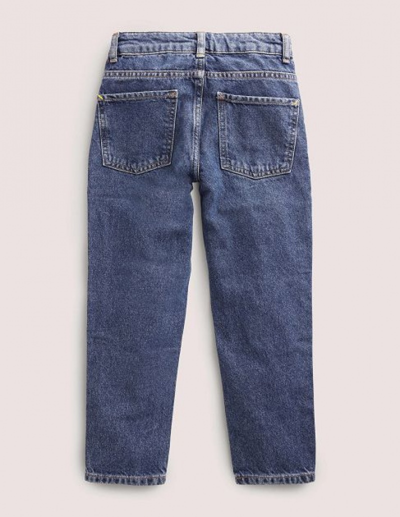 Blue Kids' Boden Skater Denim Jeans | 94052OAPS