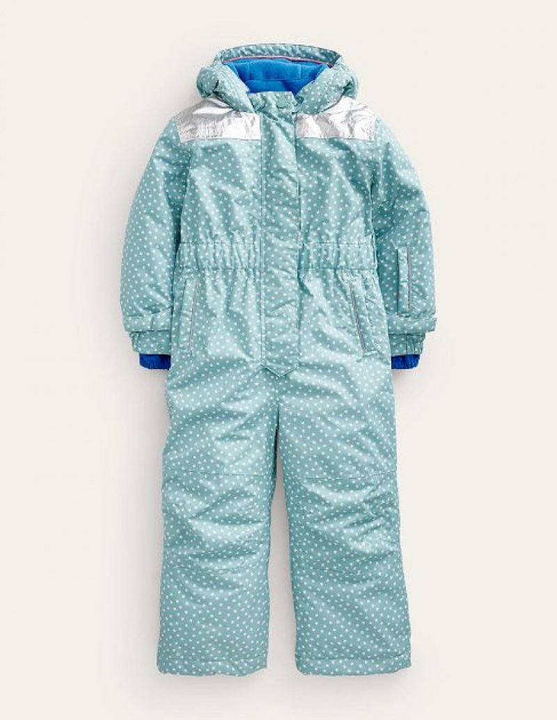 Blue Kids' Boden Ski All-in-one Bodysuit | 84659KETP