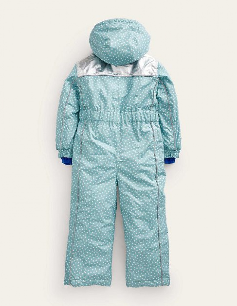 Blue Kids' Boden Ski All-in-one Bodysuit | 84659KETP