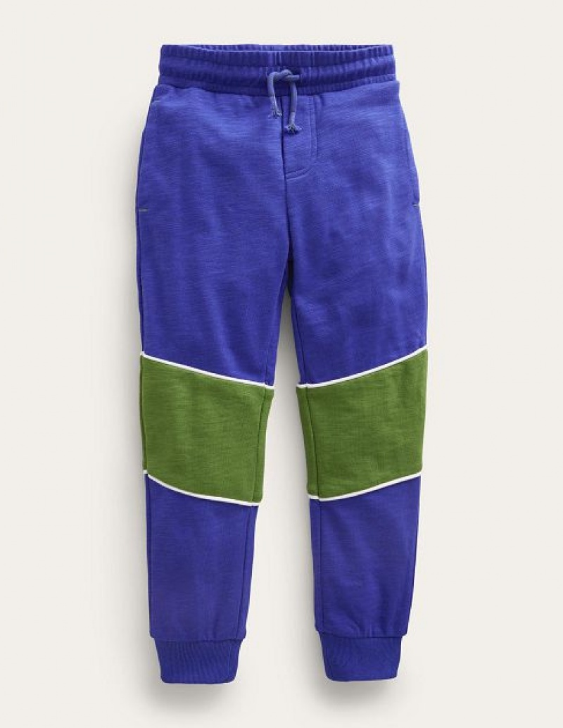 Blue Kids' Boden Slim Sporty Joggers | 52604GRCW