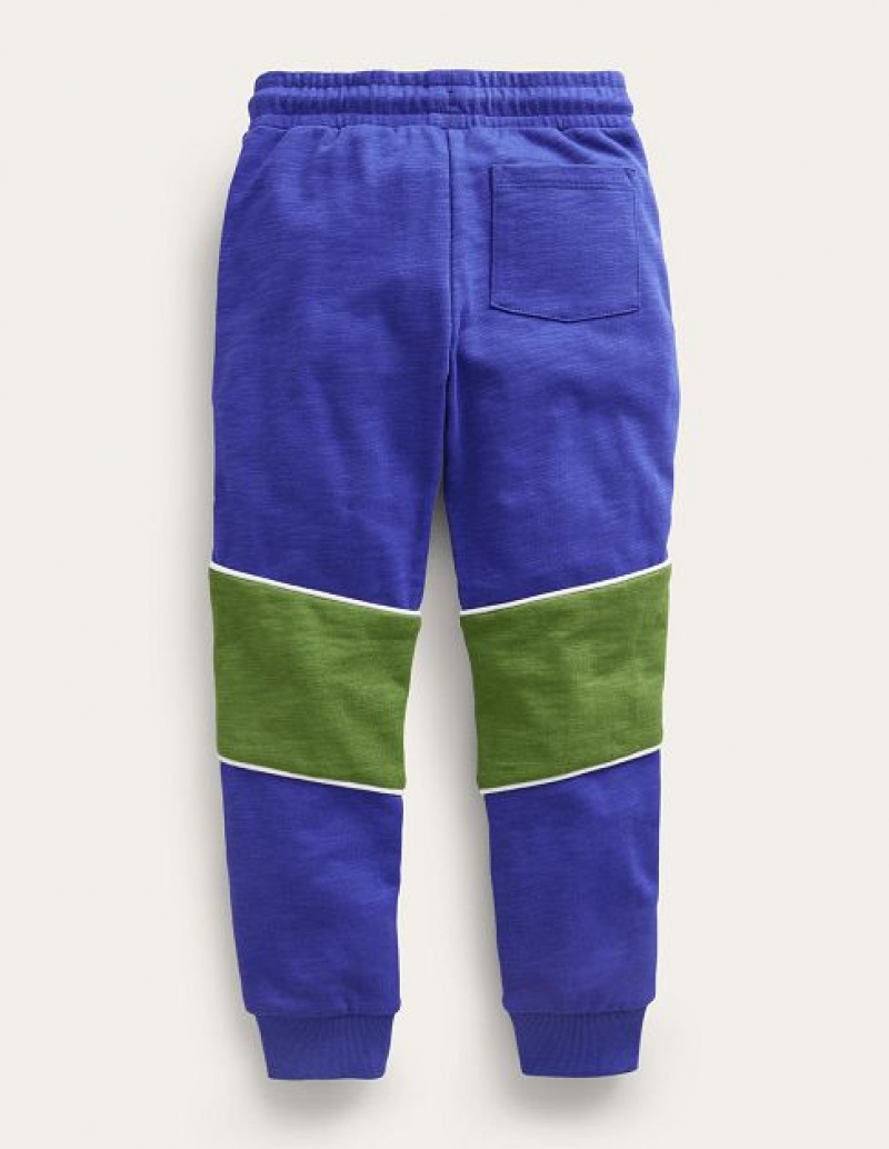 Blue Kids' Boden Slim Sporty Joggers | 52604GRCW