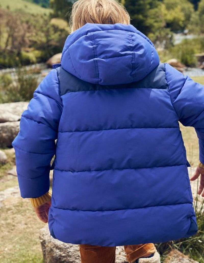 Blue Kids' Boden Technical Padded Coats | 98176HCOT