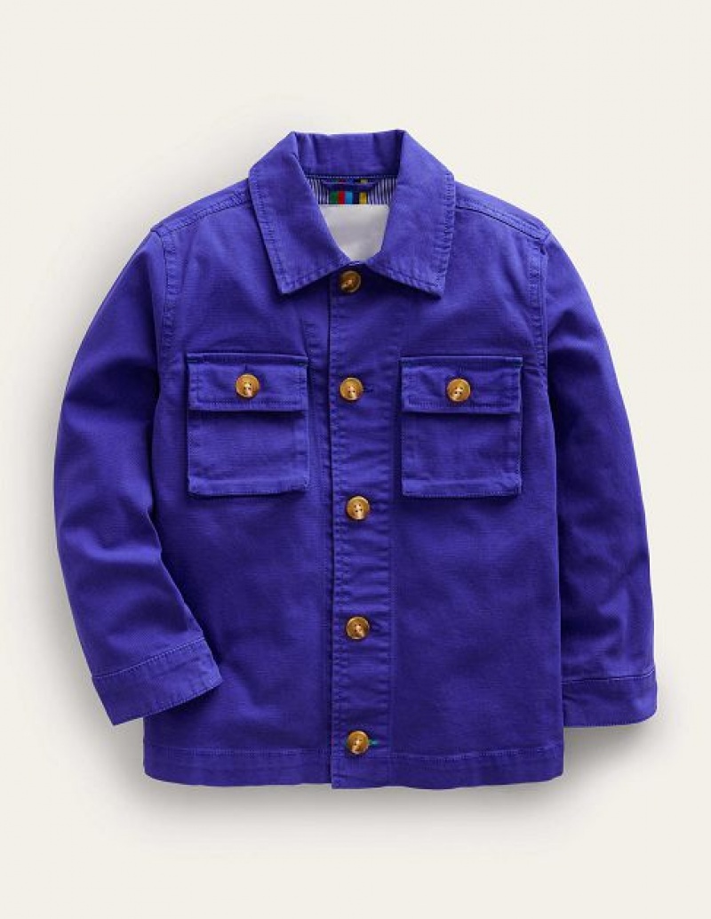 Blue Kids' Boden Utility Jacket Jackets | 71863SLMJ