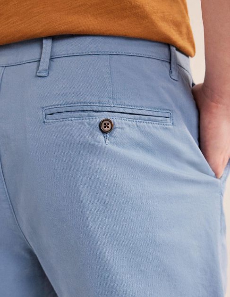 Blue Men's Boden Laundered Chino Shorts | 39142BHTS