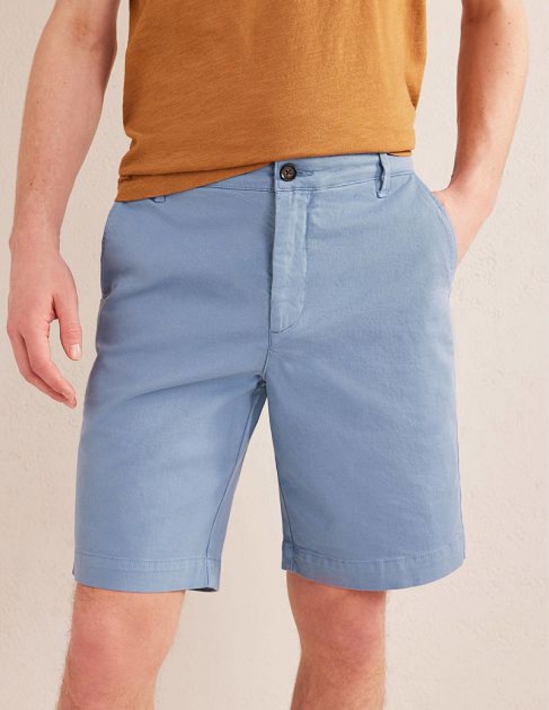 Blue Men's Boden Laundered Chino Shorts | 39142BHTS