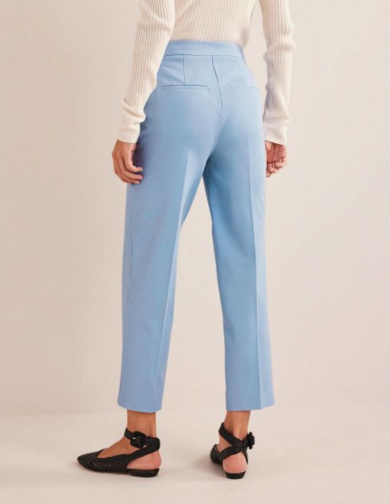 Blue Women's Boden Bi-stretch Straight Pants | 25906KAUC