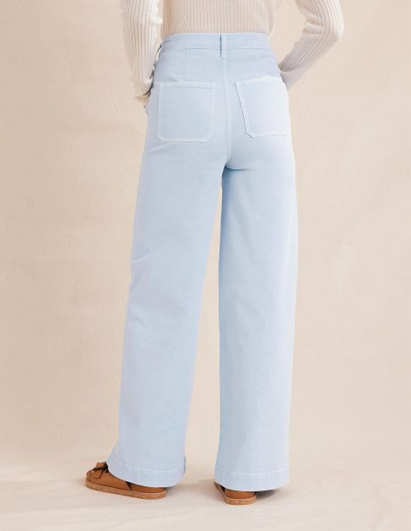 Blue Women's Boden Casual Wide Leg Pants | 12930TWMP