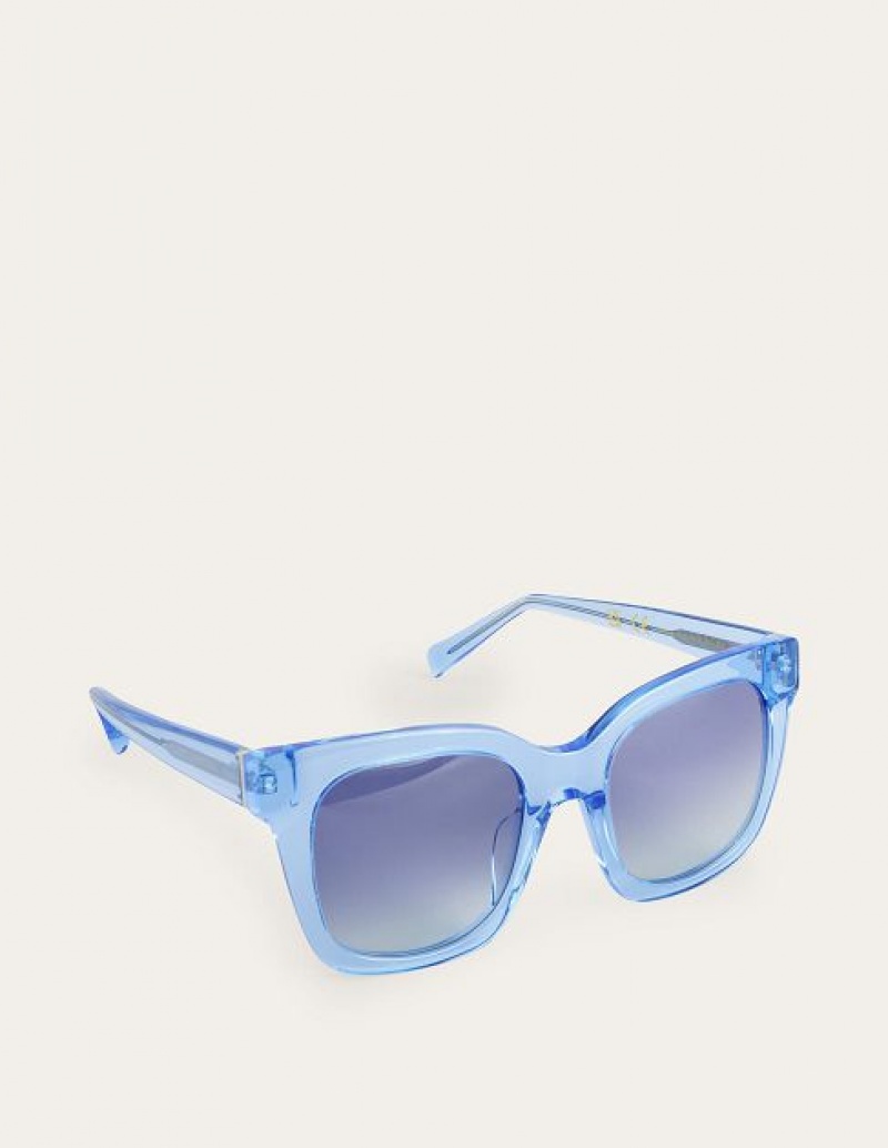 Blue Women\'s Boden Colour Pop Acetate Sunglasses | 98723RPSD