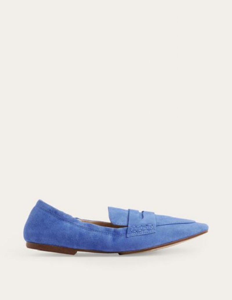 Blue Women's Boden Flexible Sole Loafers | 82165HDLU