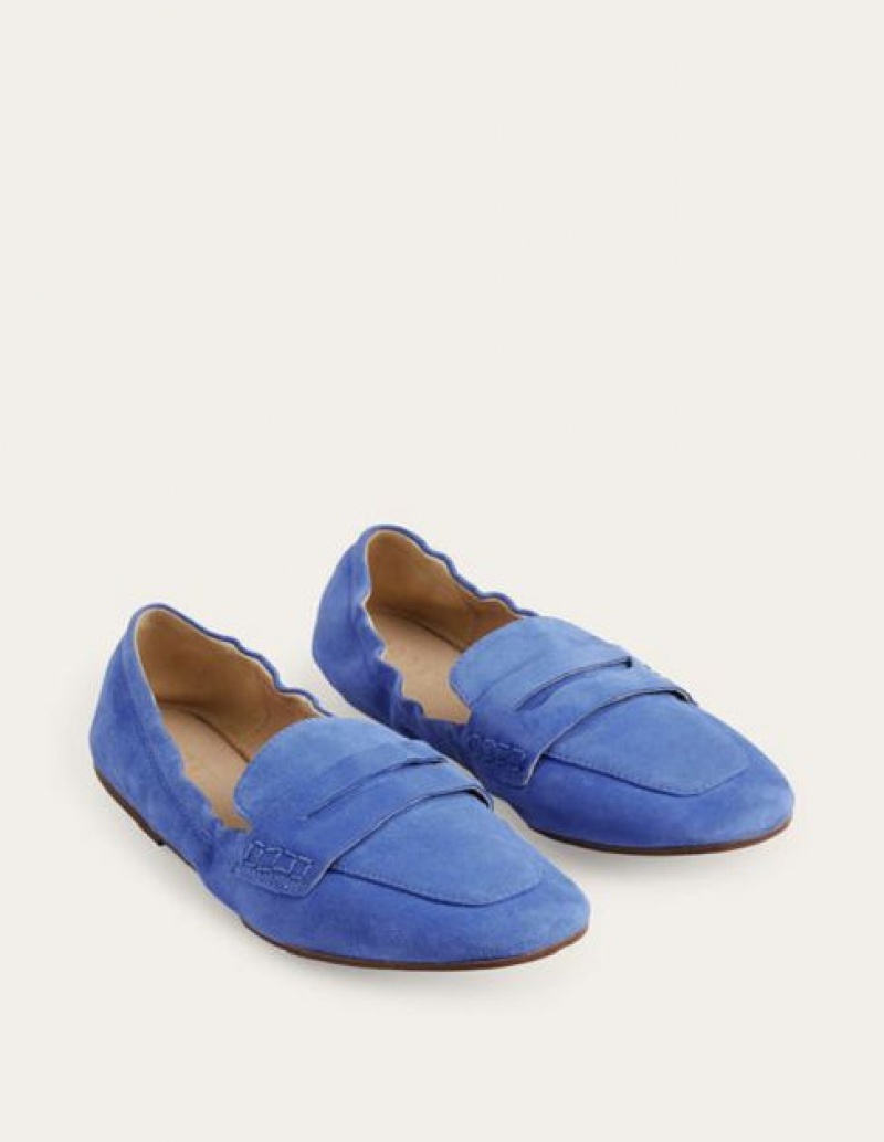 Blue Women's Boden Flexible Sole Loafers | 82165HDLU