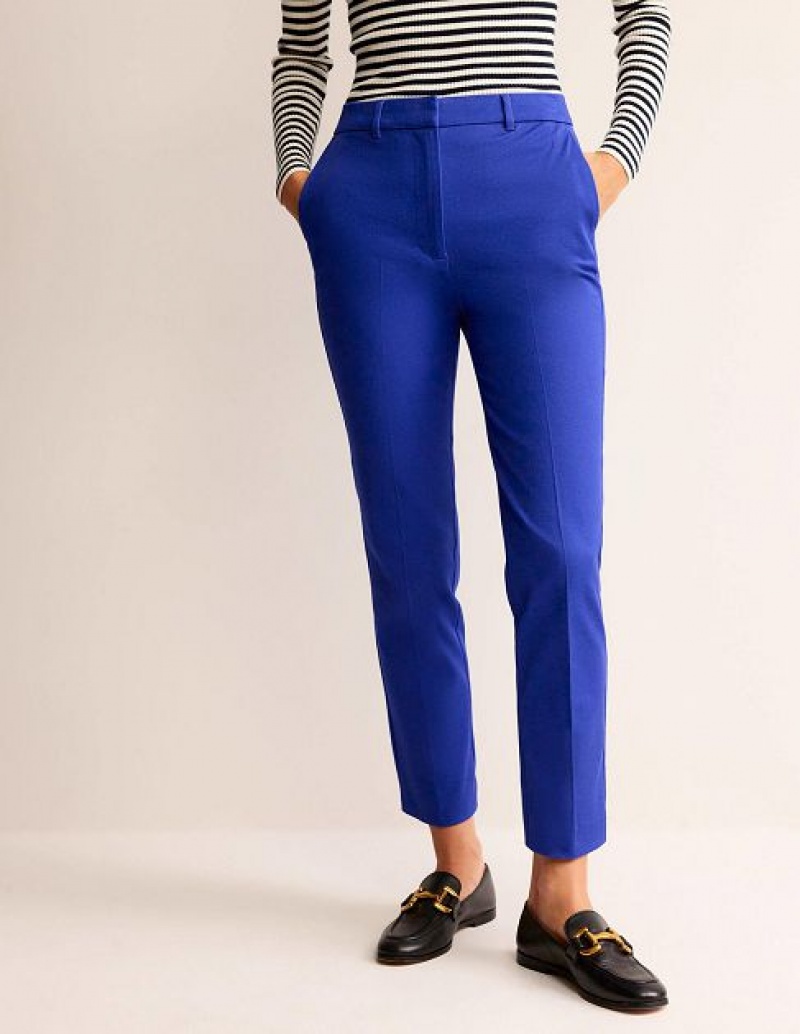 Blue Women's Boden Highgate Bi-stretch Pants | 52478DNYG