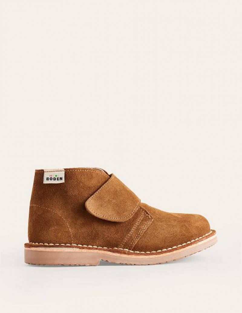 Brown Kids\' Boden Suede Desert Boots | 25618QNGF