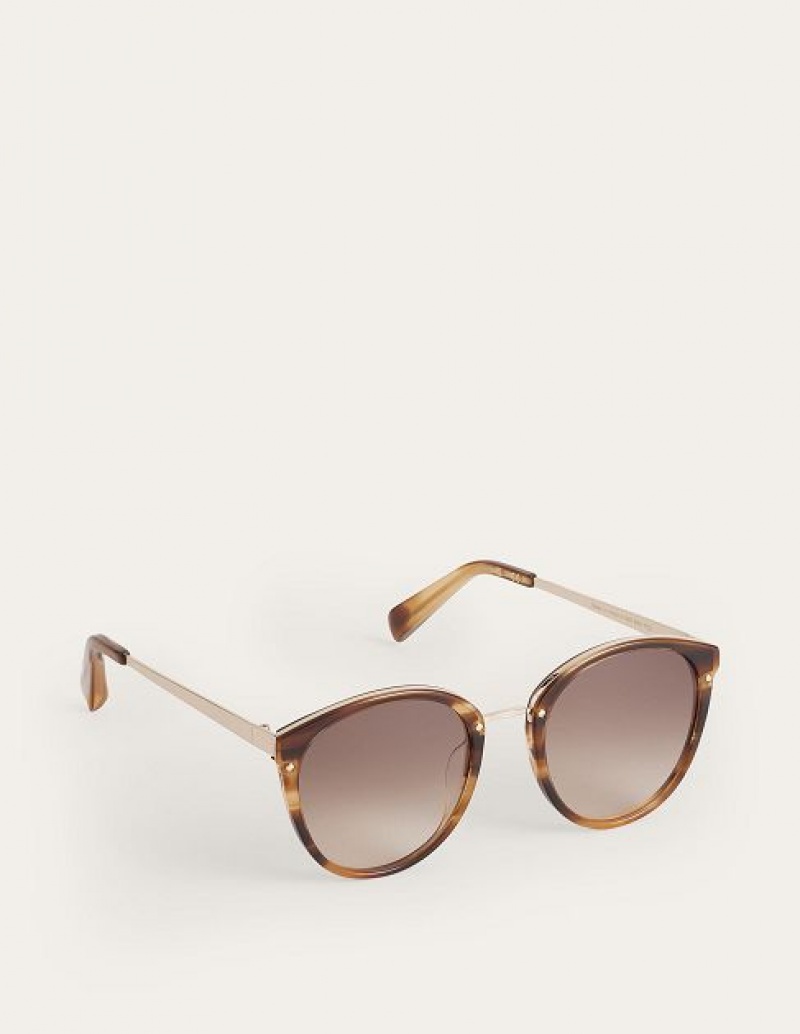 Brown Women's Boden Tort Sunglasses | 17685UTZX