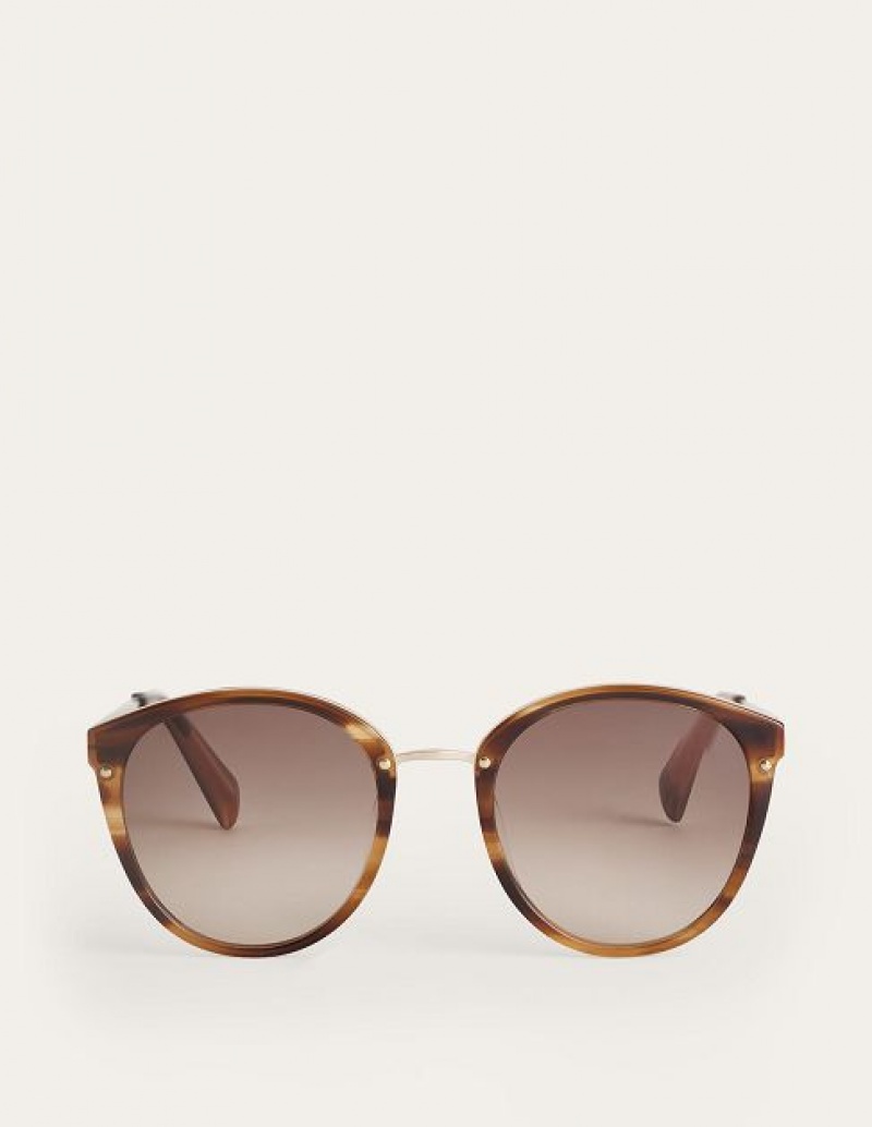 Brown Women\'s Boden Tort Sunglasses | 17685UTZX