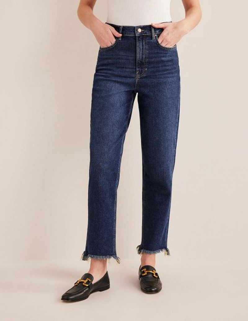 Dark Yellow Women's Boden High Rise Classic Slim Jeans | 27395YWHP