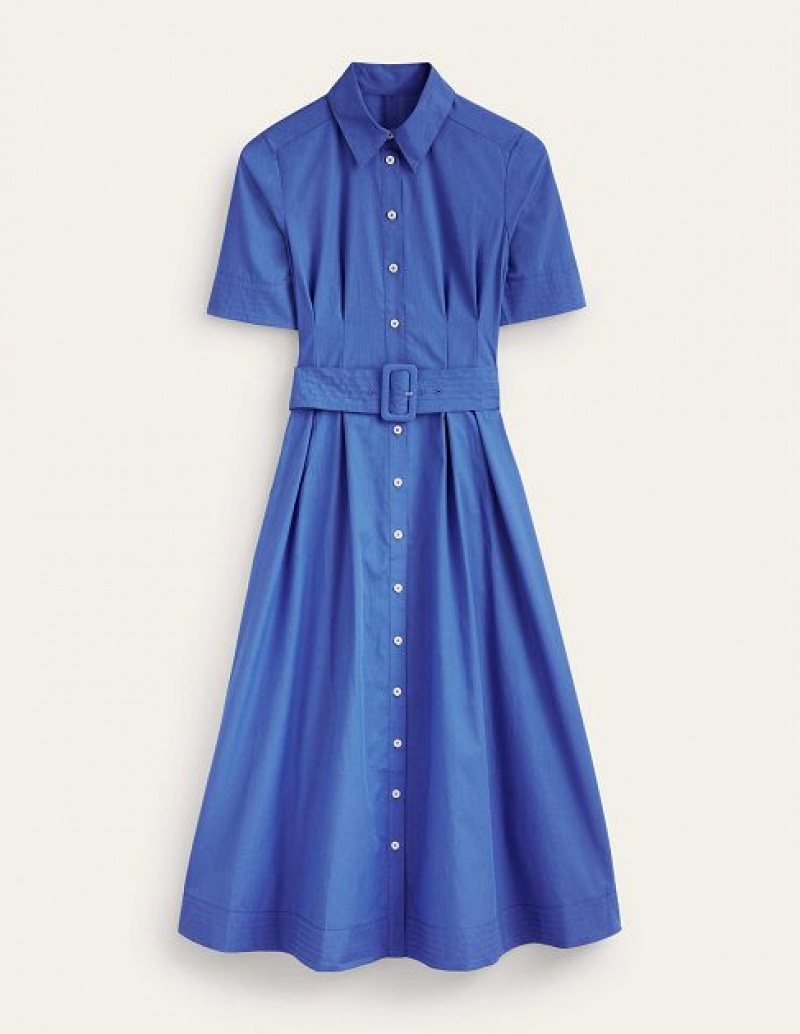 Deep Blue Women's Boden Pippa Shirt Dress | 51392GBJN