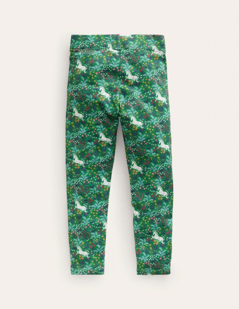 Deep Green Kids' Boden Fun Leggings | 50148BEMT