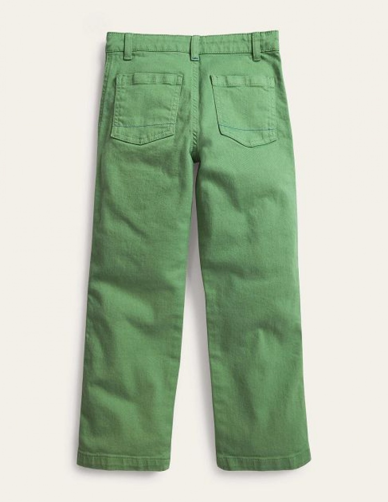 Deep Green Kids' Boden Relaxed Pocket Pants | 80642LWPJ