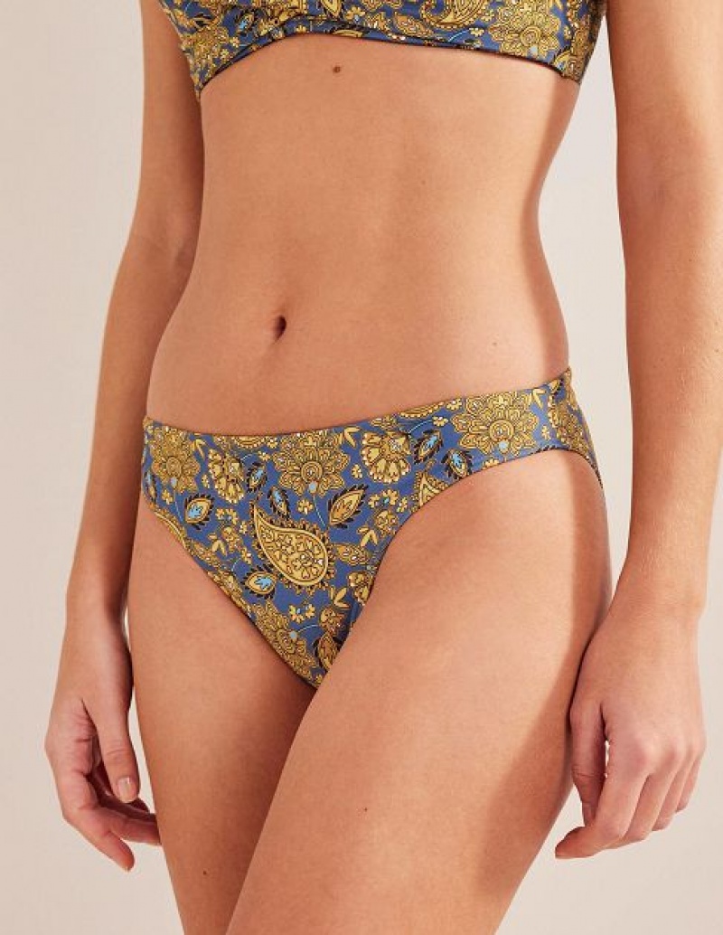 Gold Women's Boden Classic Bikini Bottoms | 10892QDBL