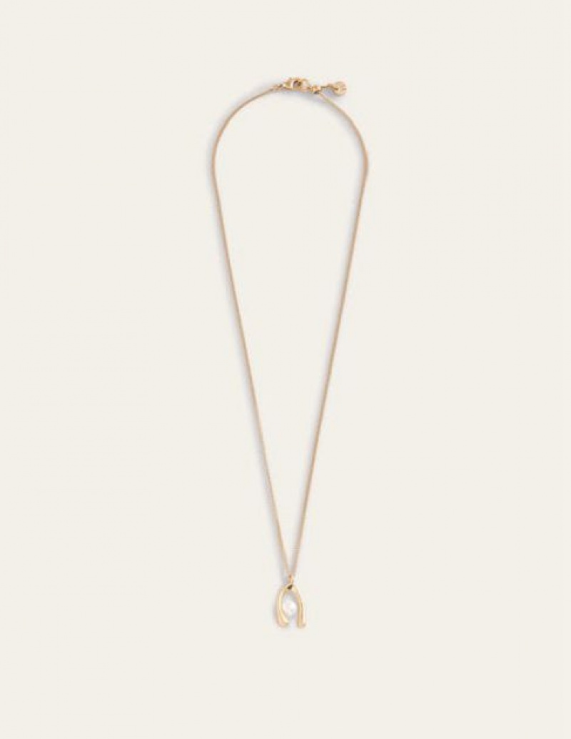 Gold Women's Boden Layering Charm Necklace | 12976GTRQ