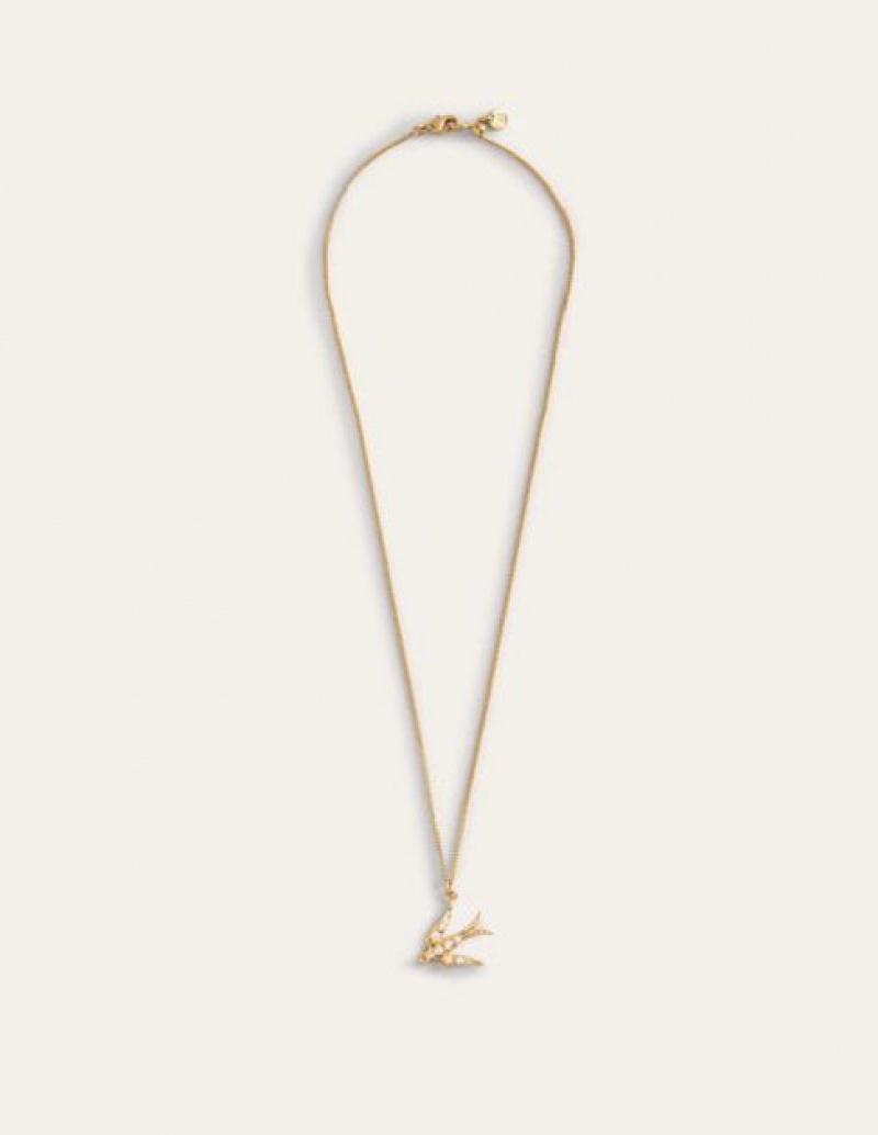 Gold Women's Boden Layering Charm Necklace | 30125MVUB