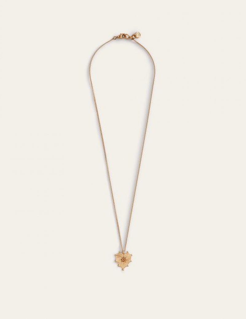 Gold Women\'s Boden Layering Charm Necklace | 03298ZMQA