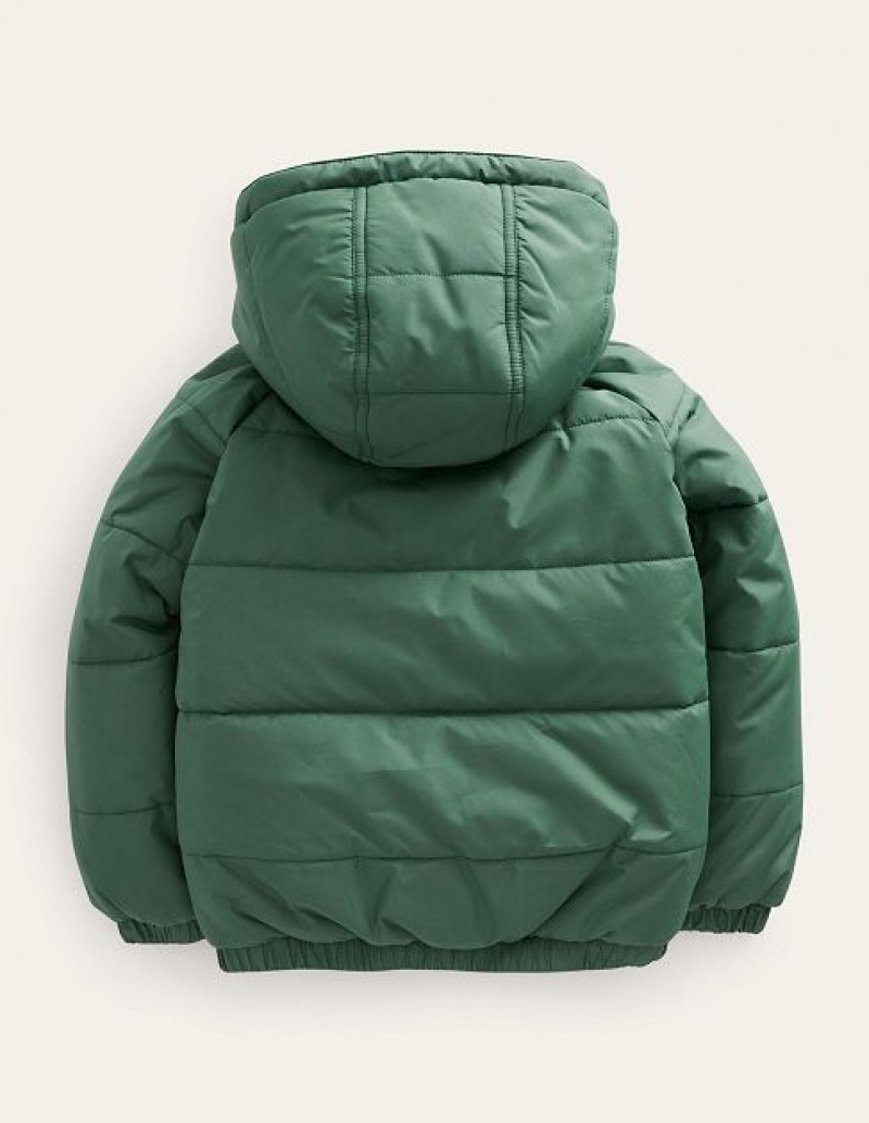 Green Kids' Boden Appliqué Padded Coats | 13027QCOL