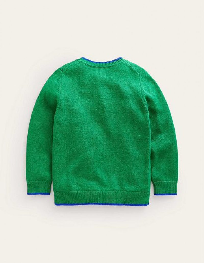 Green Kids' Boden Fun Cosy Sweaters | 01938EZMC