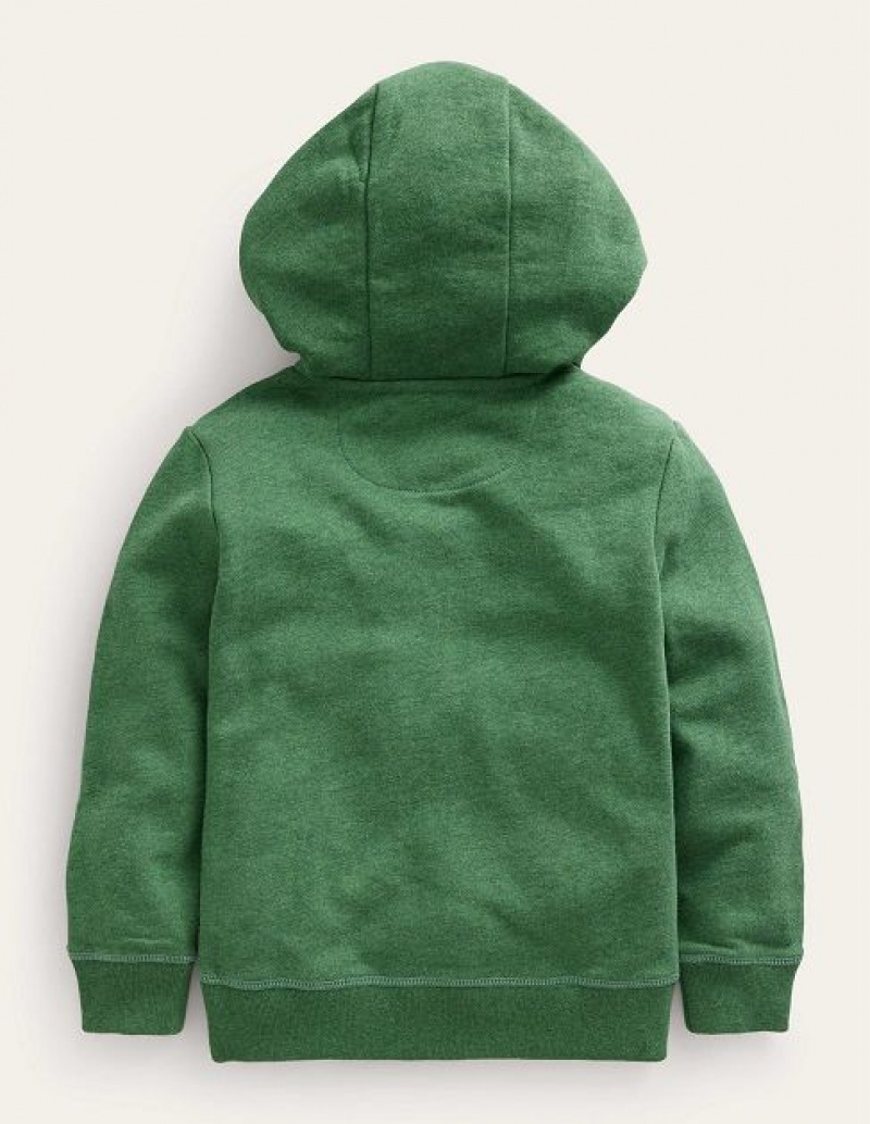 Green Kids' Boden Perfect Zip Through Hoodie | 52140CDVE