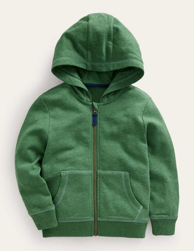 Green Kids\' Boden Perfect Zip Through Hoodie | 52140CDVE