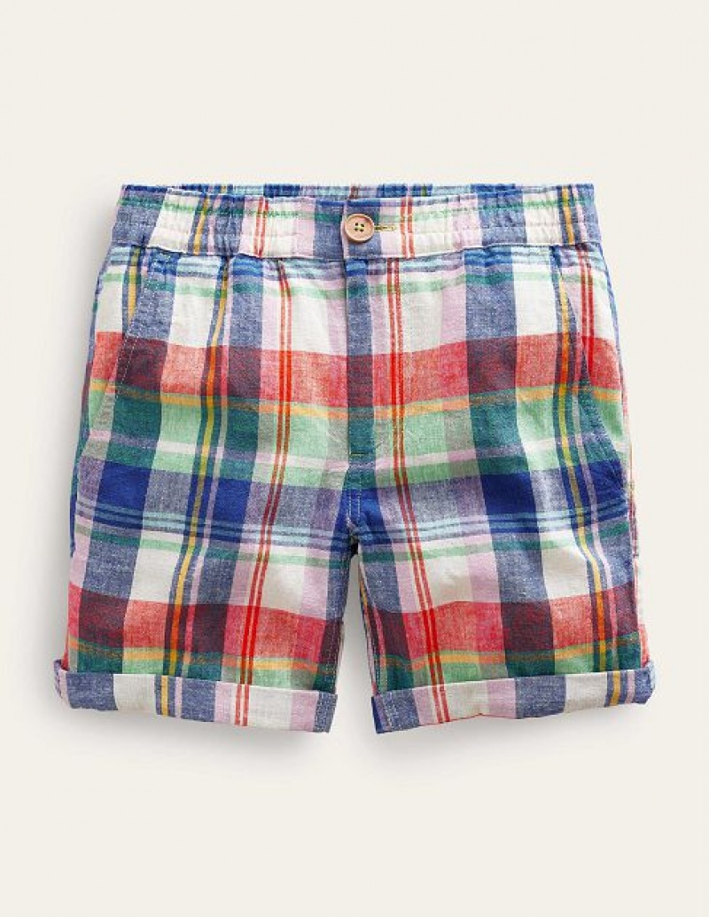 Green Kids' Boden Smart Roll-up Shorts | 50986ZTEI