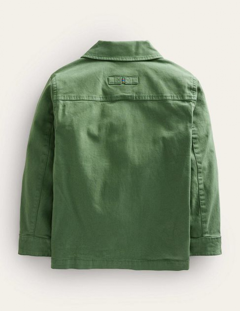 Green Kids' Boden Utility Jacket Jackets | 34679SNLU