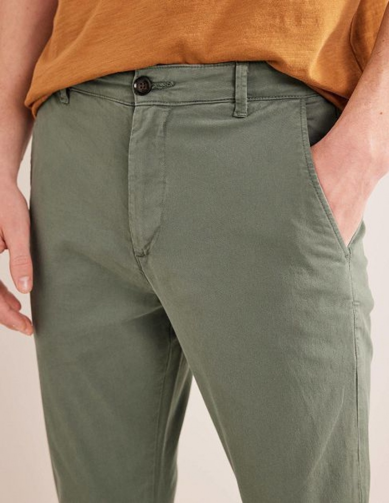 Green Men's Boden Laundered Chino Pants | 10237VFIT