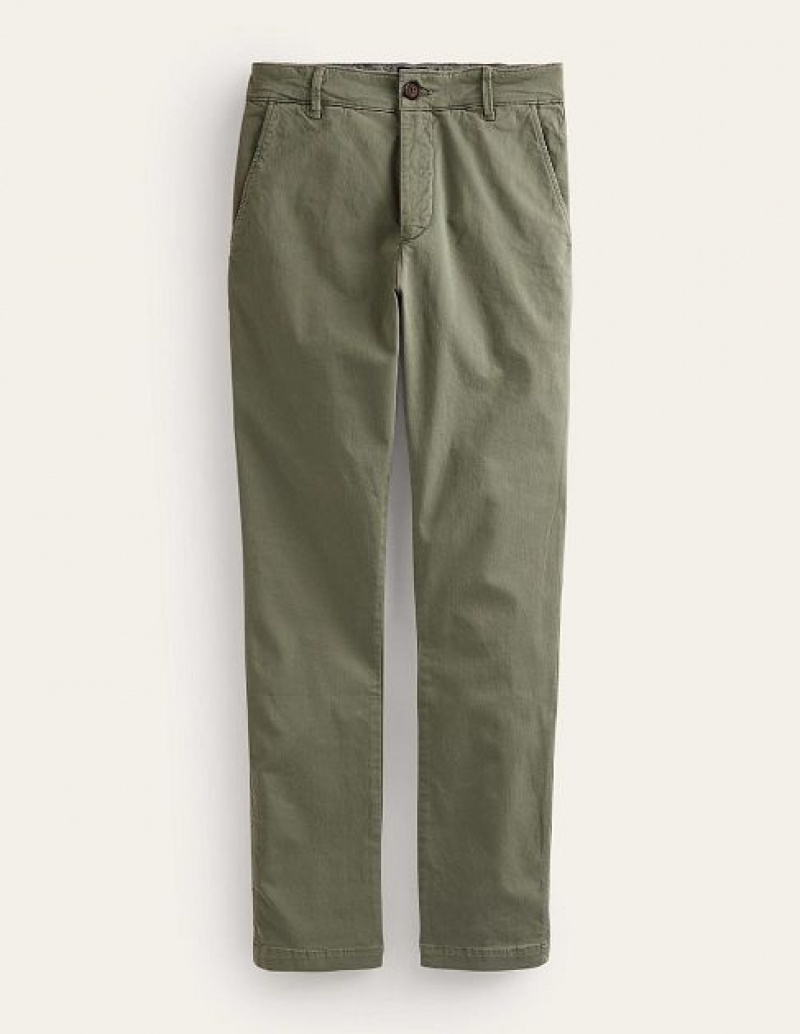 Green Men's Boden Laundered Chino Pants | 10237VFIT