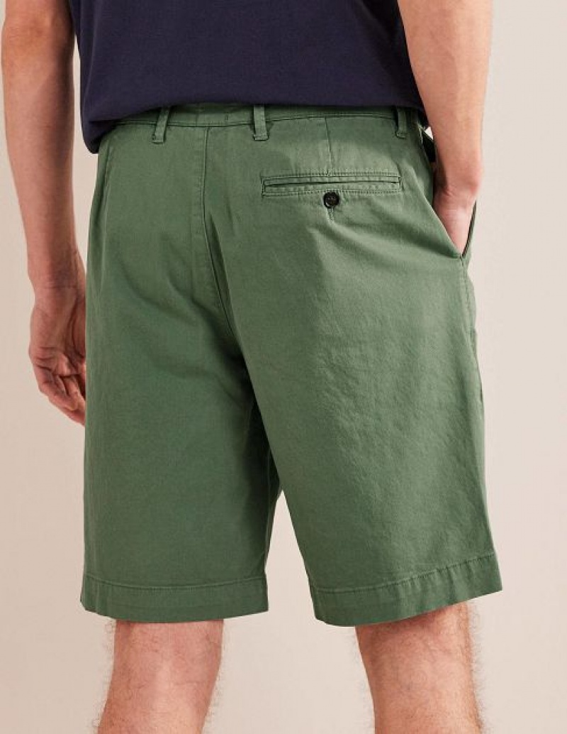 Green Men's Boden Laundered Chino Shorts | 34752NFVY