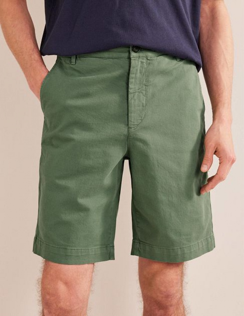 Green Men's Boden Laundered Chino Shorts | 34752NFVY