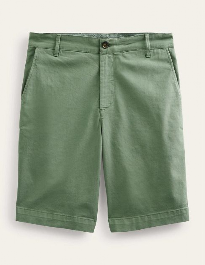 Green Men's Boden Laundered Chino Shorts | 34752NFVY