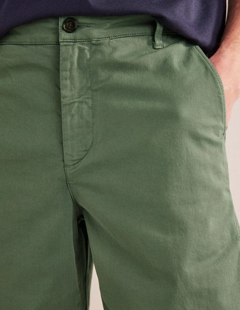 Green Men\'s Boden Laundered Chino Shorts | 34752NFVY