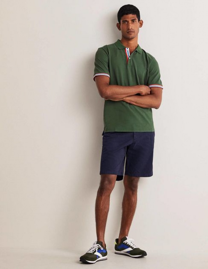 Green Men's Boden Piqué Polo Shirts | 20891PJIR