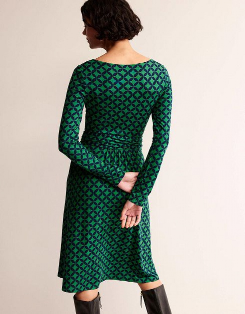 Green Women's Boden Abigail Jersey Dress | 36924SHOP