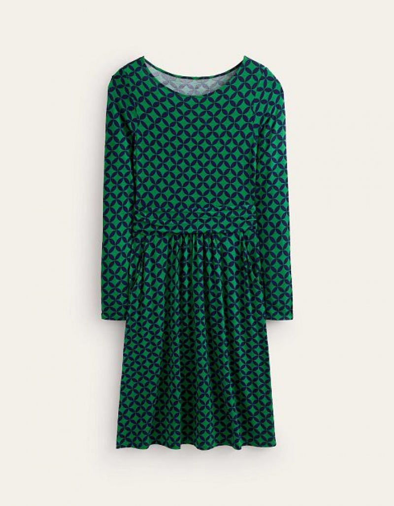 Green Women's Boden Abigail Jersey Dress | 36924SHOP