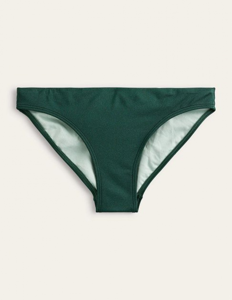 Green Women's Boden Arezzo Texture Bikini Bottoms | 57802VWDL