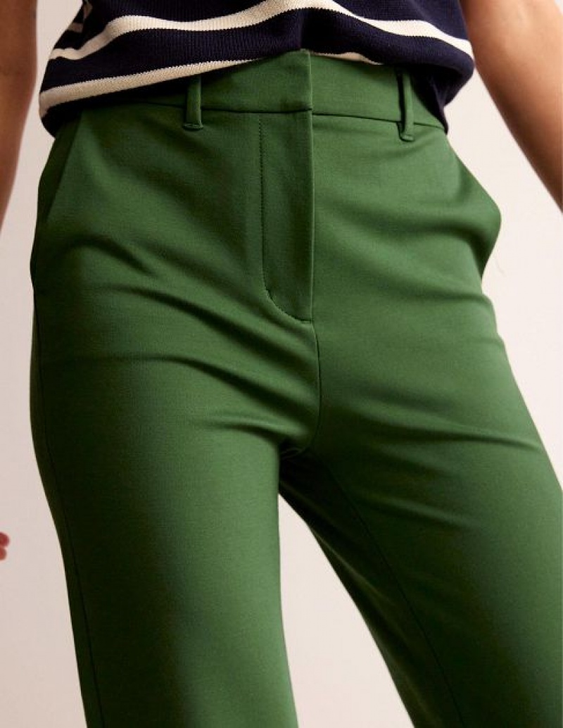 Green Women's Boden Brompton Jersey Pants | 91436KRTF