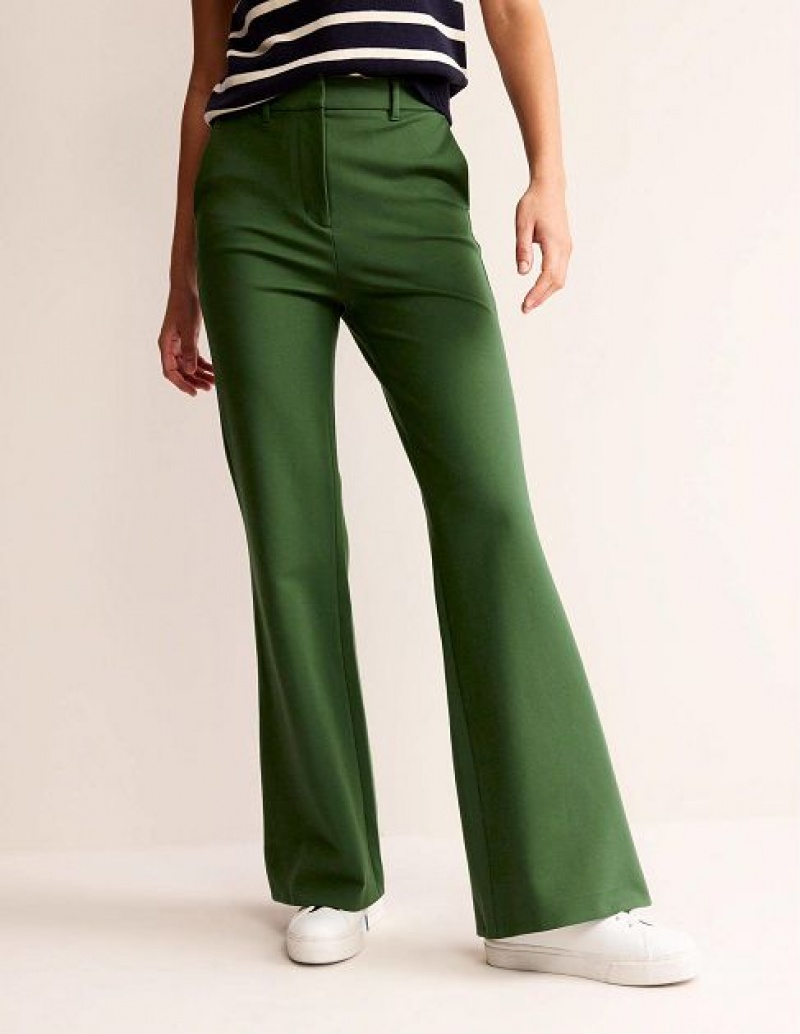 Green Women's Boden Brompton Jersey Pants | 91436KRTF